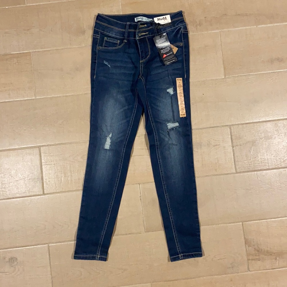 Mudd girls mid-rise jean leggings size 8